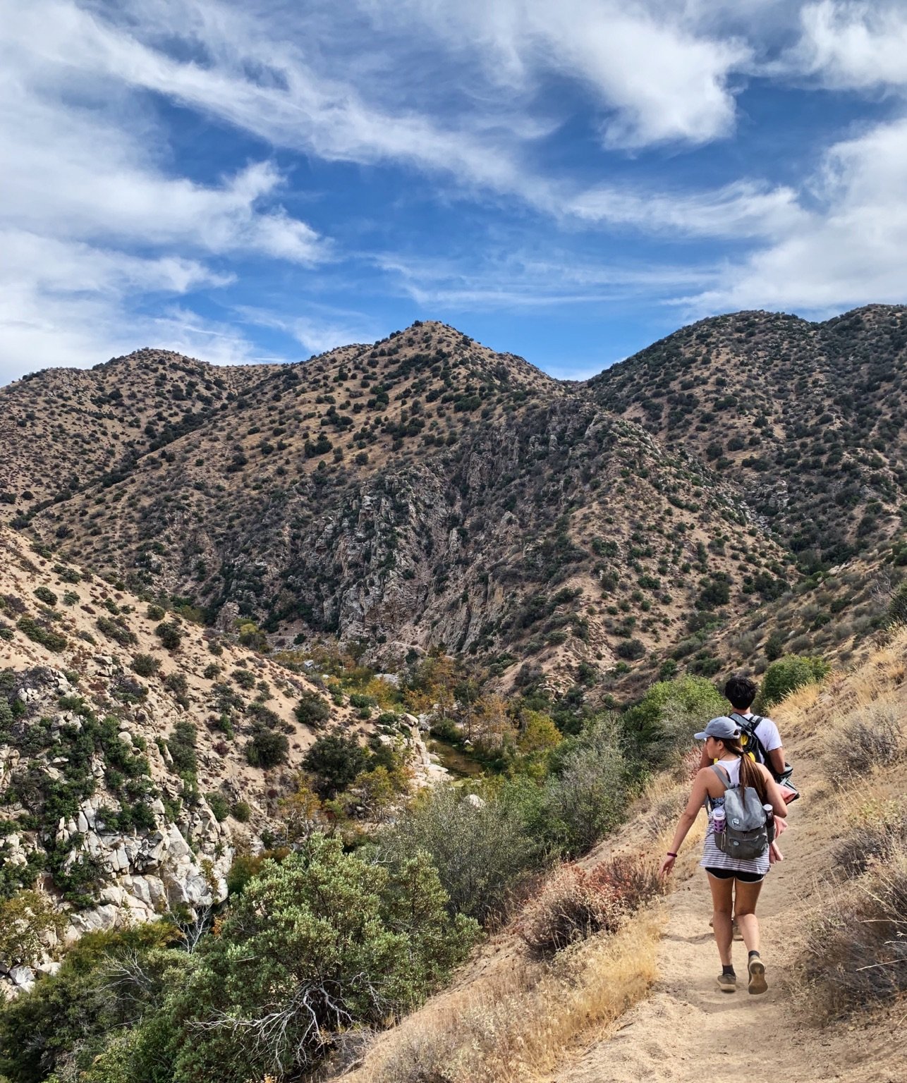 Nicole, Noah, hike to hot spring