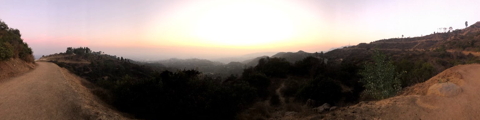 Guang visited towards the end of the month. At one point we walked around the hills outside Griffith Observatory. There are surprisingly good views up there.