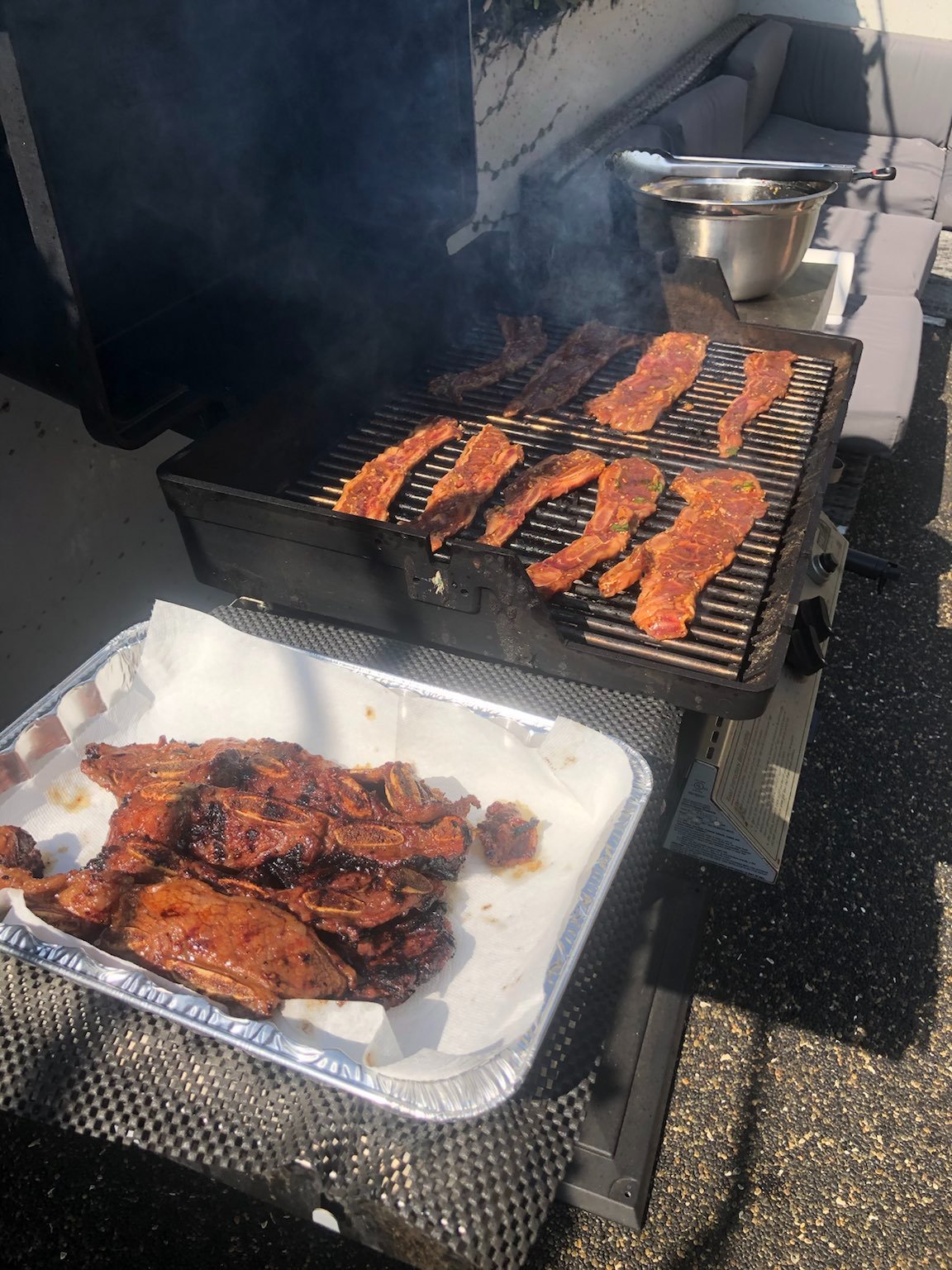 Short ribs from Costco we marinated and grilled ourselves. Probably one of the best meals ever, we make it basically every time we go to Costco.